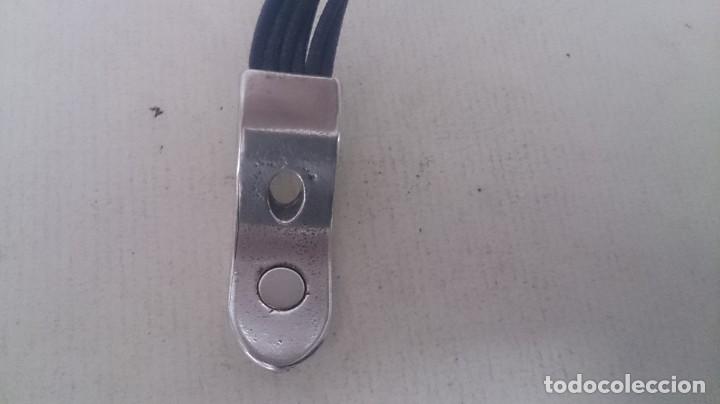 Joyeria: PULSERA PLATA Y CUERO. 925 forma de hebilla. - Foto 7