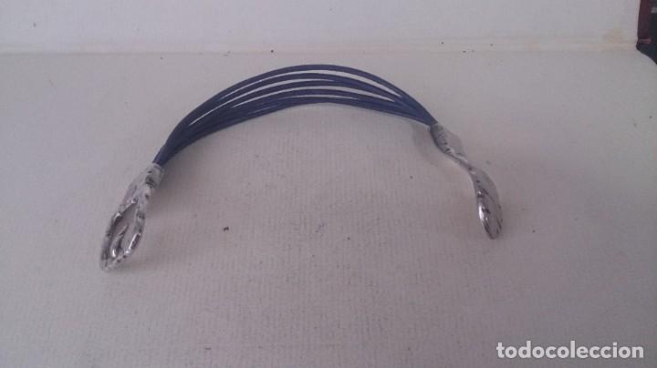 Joyeria: PULSERA PLATA Y CUERO. 925 forma de hebilla. - Foto 9