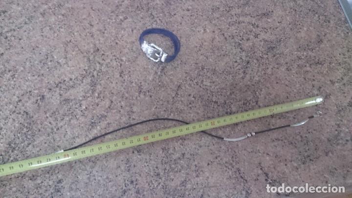Joyeria: GARGANTILLA DE PLATA 925 Y CUERO - Foto 2