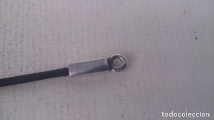 Joyeria: GARGANTILLA DE PLATA 925 Y CUERO - Foto 4