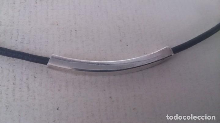 Joyeria: GARGANTILLA DE PLATA 925 Y CUERO - Foto 8