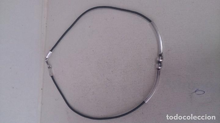 Joyeria: GARGANTILLA DE PLATA 925 Y CUERO - Foto 12