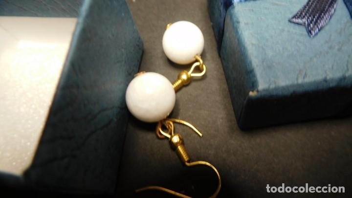 Joyeria: Pendientes de bolas de cuarzo blanco - Foto 1