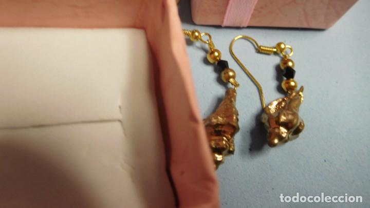 Joyeria: pendiente largos de perlas y caracolas - Foto 1