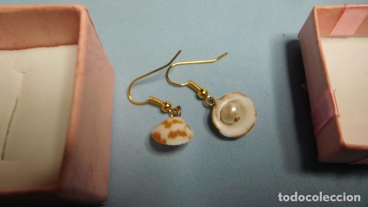Joyeria: pendientes de perlas naturales cultivadas en concha de mar. - Foto 1
