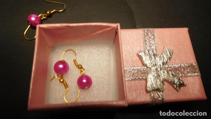 Joyeria: Pendientes de piedras preciosas rosadas - Foto 1