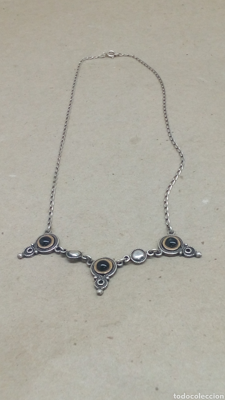 Joyeria: Gargantilla de plata con onix - Foto 1