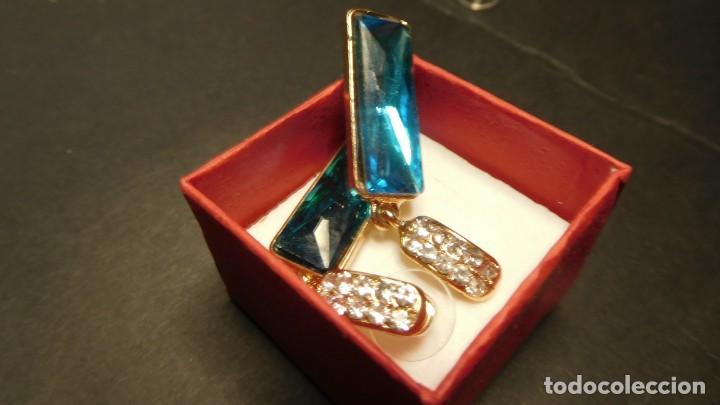 Joyeria: Pendientes azules con circonitas - Foto 1