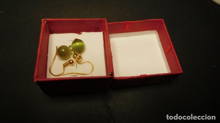 Joyeria: pendientes con piedras naturales de ojo de gato - Foto 1
