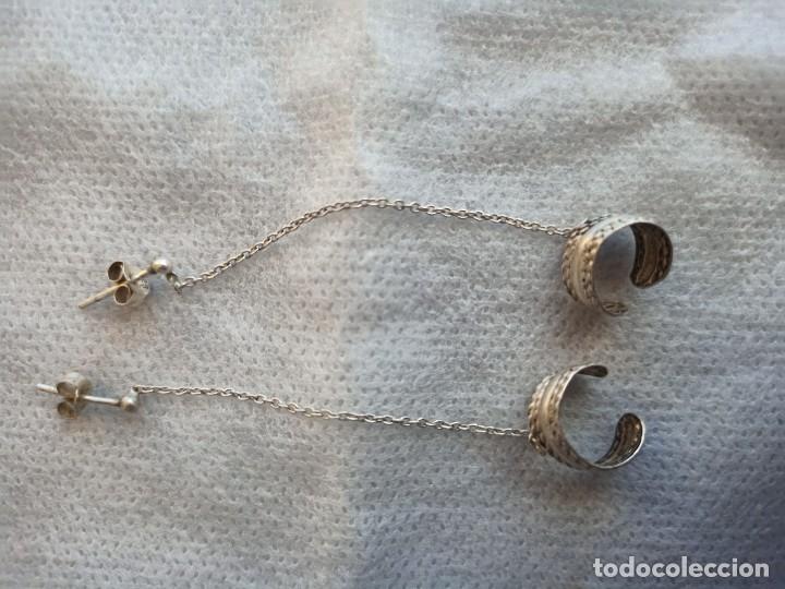 Joyeria: PENDIENTE CON CADENA PLATA 925