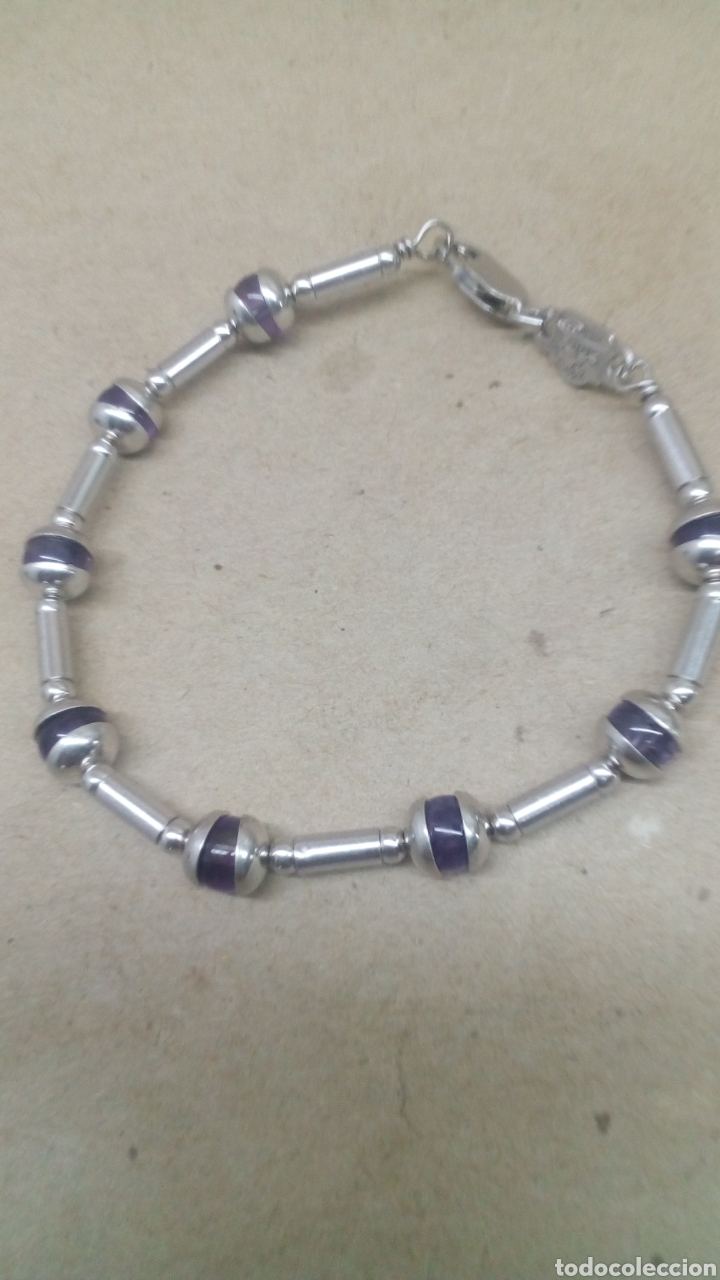 Joyeria: Pulsera de plata y amatista /PUL342 - Foto 1