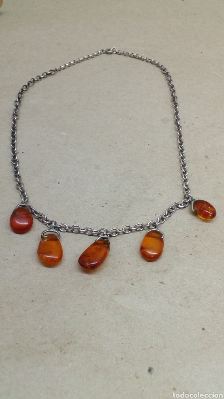 Joyeria: Cadena con ambar de colgantes - Foto 1