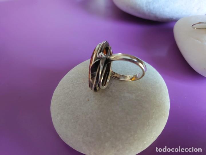 Joyeria: CONJUNTO PENDIENTES Y ANILLO PLATA 925 AMBAR NATURAL - Foto 9