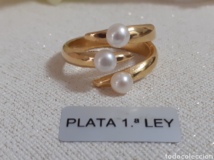 Campaña A nueve derrota anillo de plata y perlas yocari - Comprar Anillos Antiguos en todocoleccion  - 207136068