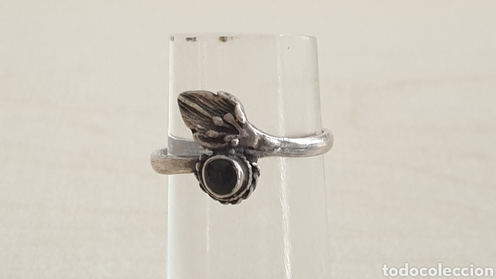 Joyeria: ANILLO DE PLATA 925 CON PIEDRA NEGRA - Foto 3
