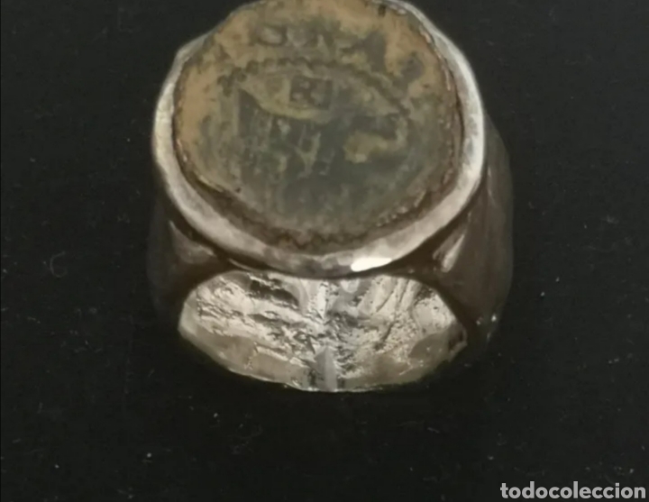 Joyeria: Anillo de plata con moneda de Felipe II - Foto 2