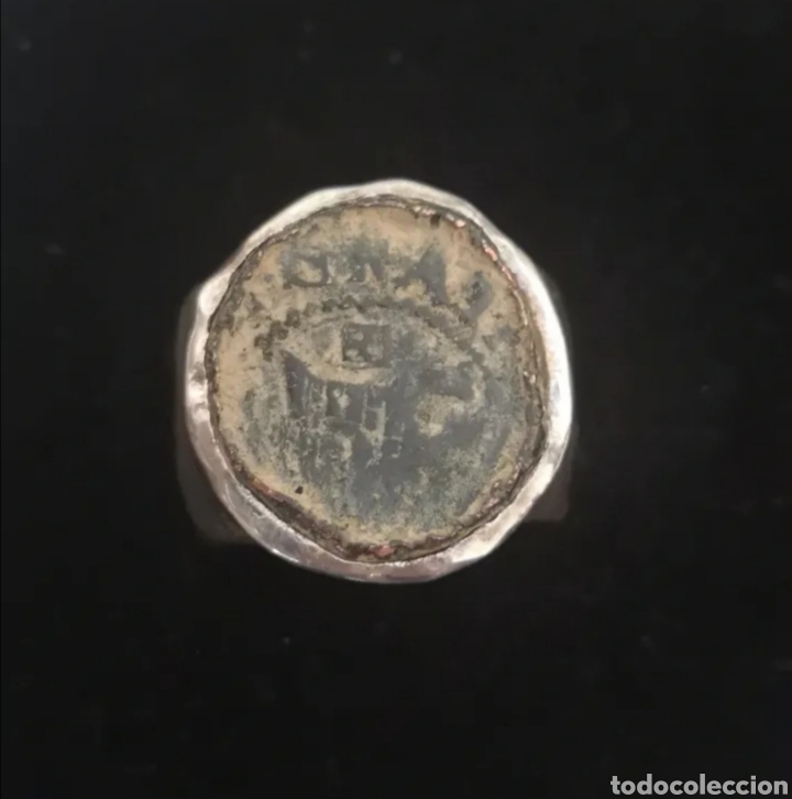Joyeria: Anillo de plata con moneda de Felipe II - Foto 1