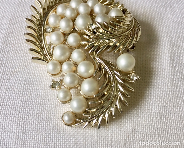 Joyeria: Broche vintage de cristales y perlas - Foto 6