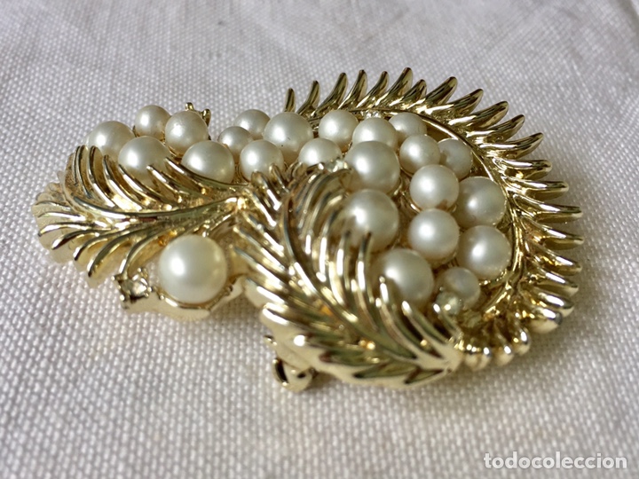 Joyeria: Broche vintage de cristales y perlas - Foto 8