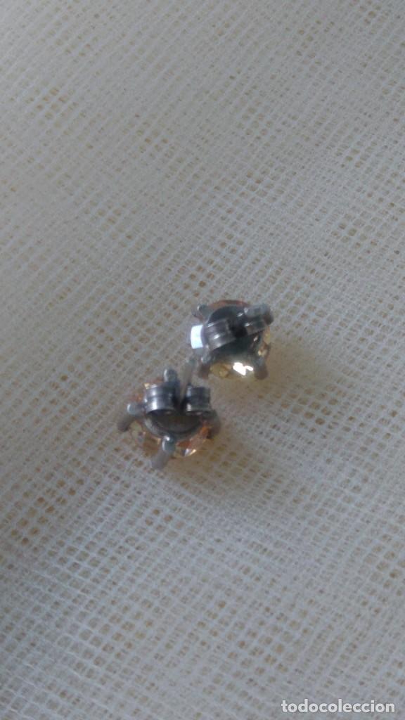 Joyeria: PAR DE PENDIENTES DE PLATA CON PIEDRA FACETADA - Foto 2