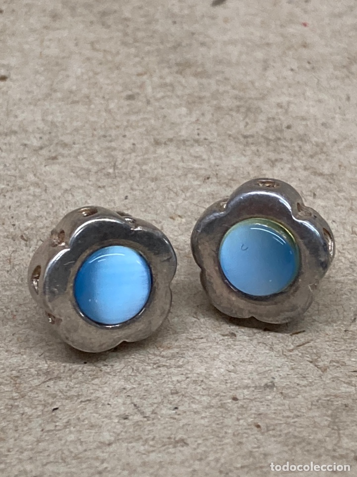 Joyeria: Pendientes de plata y n&aacute;car/P65 - Foto 2