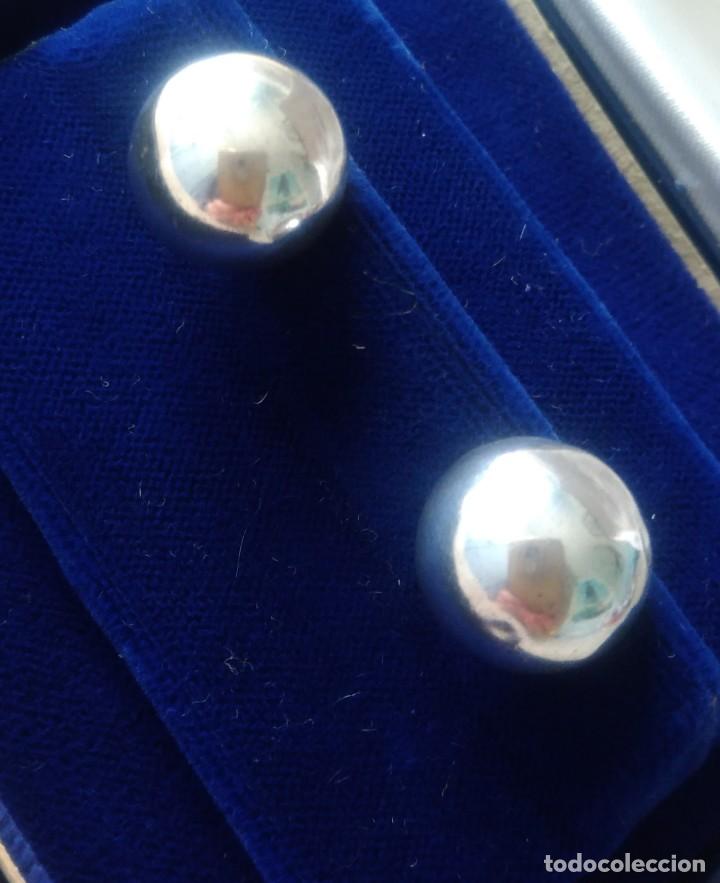 Joyeria: PAR DE PENDIENTES DE PLATA A PRESI&Oacute;N - Foto 1