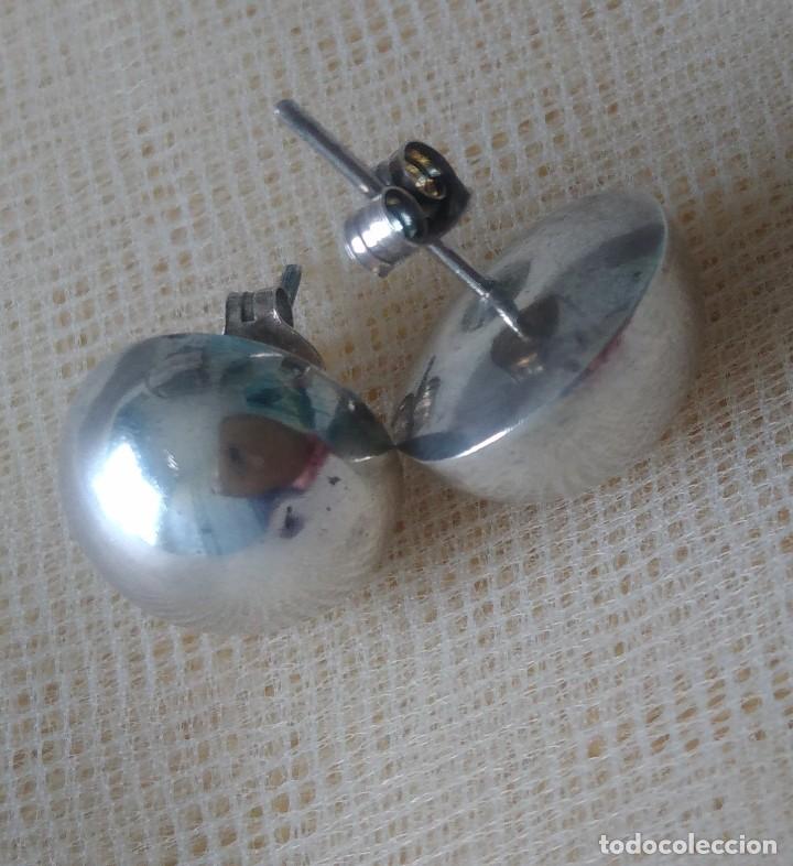 Joyeria: PAR DE PENDIENTES DE PLATA A PRESI&Oacute;N - Foto 2
