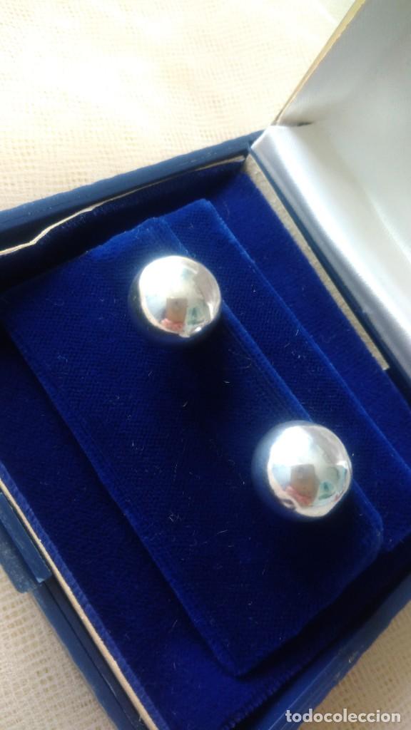 Joyeria: PAR DE PENDIENTES DE PLATA A PRESI&Oacute;N - Foto 5