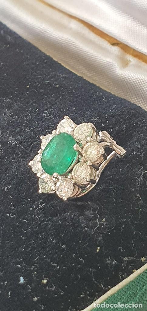 Joyeria: Anillo y pendiente - diamantes y esmeralda - Foto 4