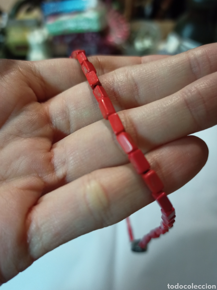 Joyeria: Collar/gargantilla de coral y plata. - Foto 3