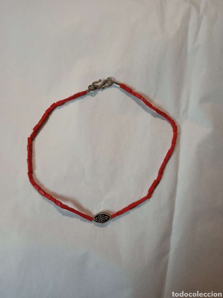 Joyeria: Collar/gargantilla de coral y plata. - Foto 1