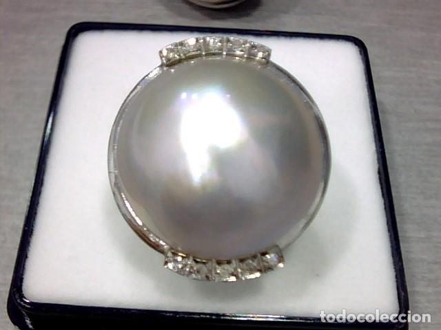 Joyeria: pendientes oro blanco y perla