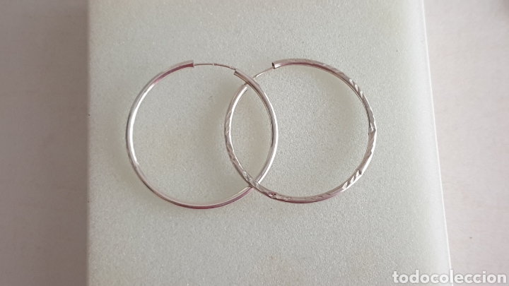 Joyeria: PENDIENTES DE ARO GRANDES EN PLATA DE KEY - Foto 1