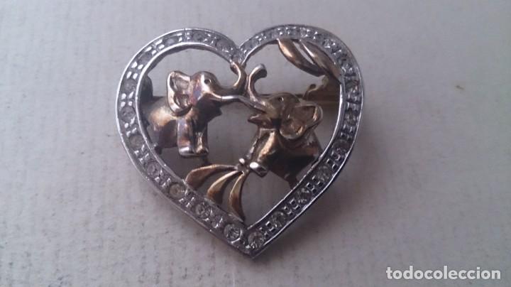 Joyeria: BROCHE ANTIGUO DOS PLATAS 925. 35x4ctms - Foto 1