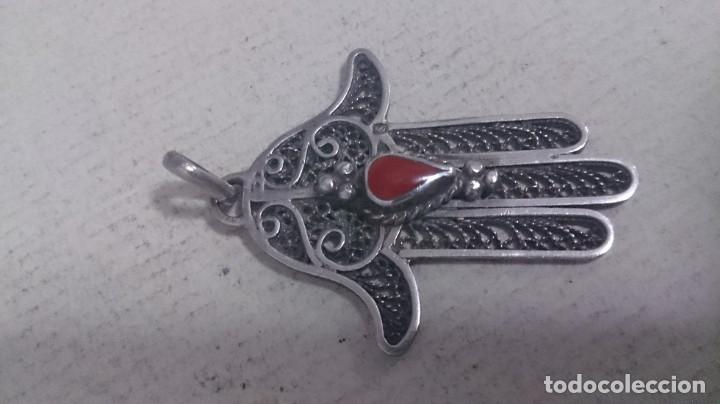 Joyeria: Mano de F&aacute;tima plata 925 y granate - Foto 1