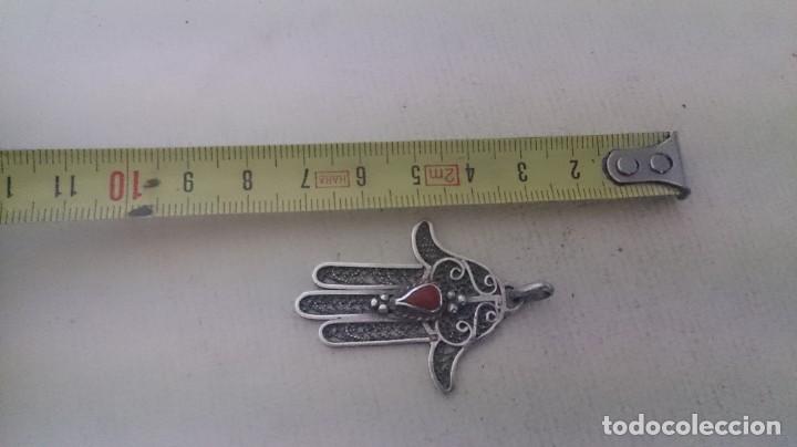 Joyeria: Mano de F&aacute;tima plata 925 y granate - Foto 2