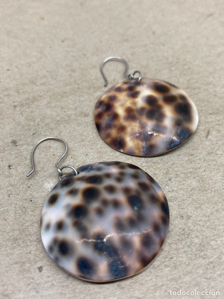 Joyeria: Pendientes de plata y nacar /P139 - Foto 1