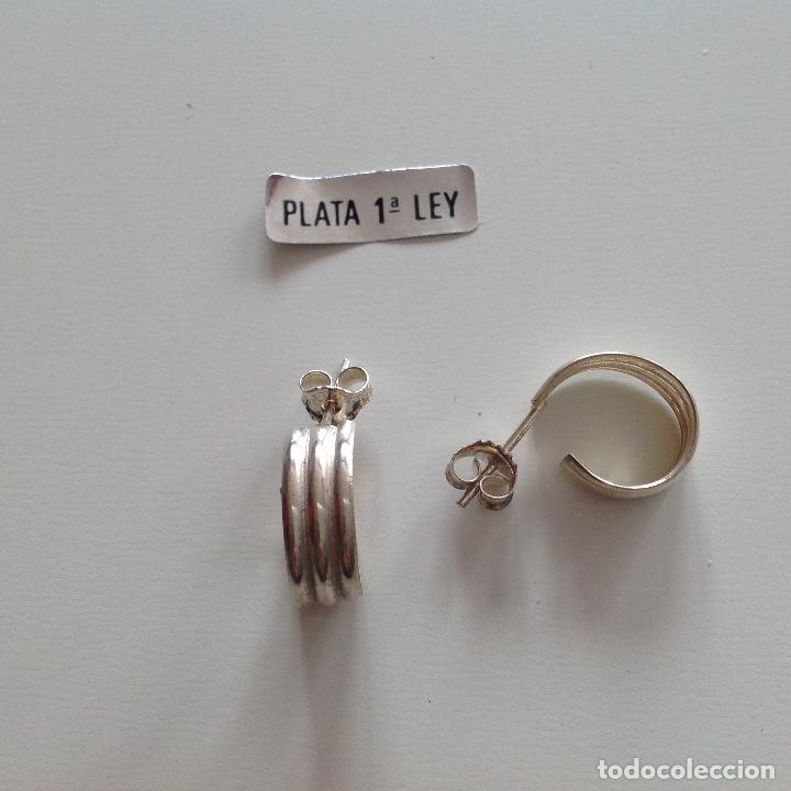 argollas de plata aretes