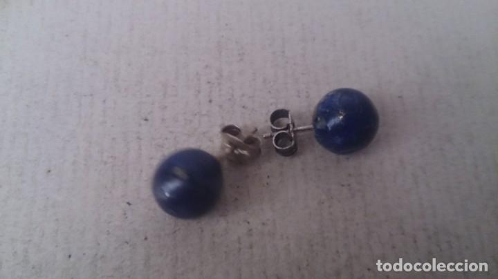 Joyeria: Pendientes de lapisl&aacute;zuli y plata 925 - Foto 3