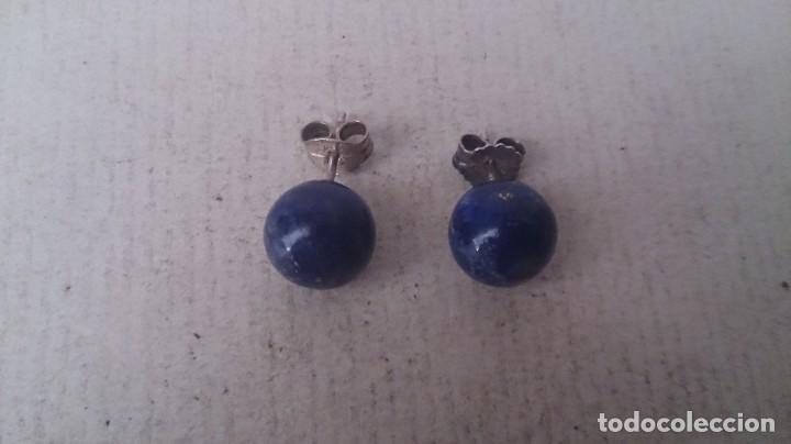 Joyeria: Pendientes de lapisl&aacute;zuli y plata 925 - Foto 4