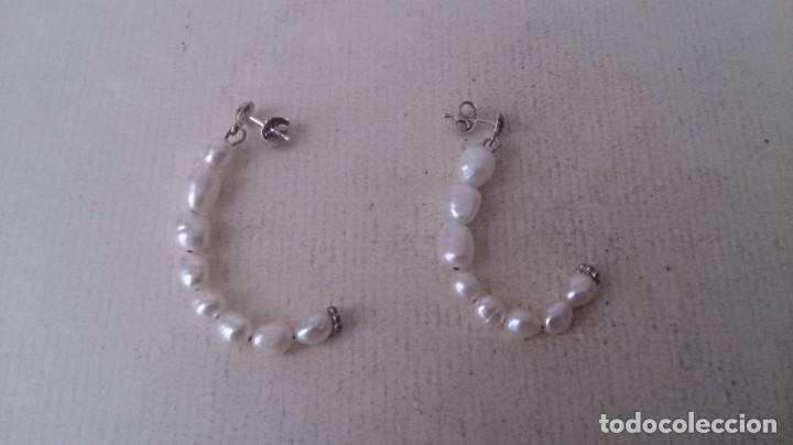 Joyeria: Pendientes de perlas y plata - Foto 1