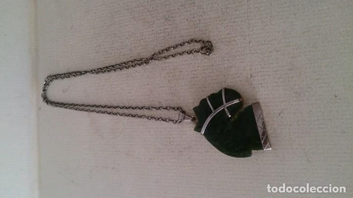 Joyeria: Colgante de malaquita y cadena - Foto 1