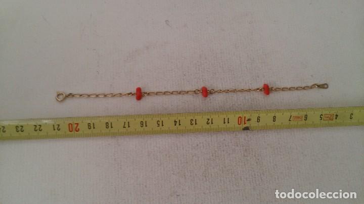 Joyeria: Pulsera de dorada y coral - Foto 2