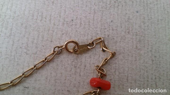 Joyeria: Pulsera de dorada y coral - Foto 3