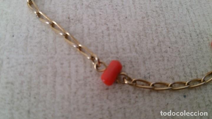 Joyeria: Pulsera de dorada y coral - Foto 5