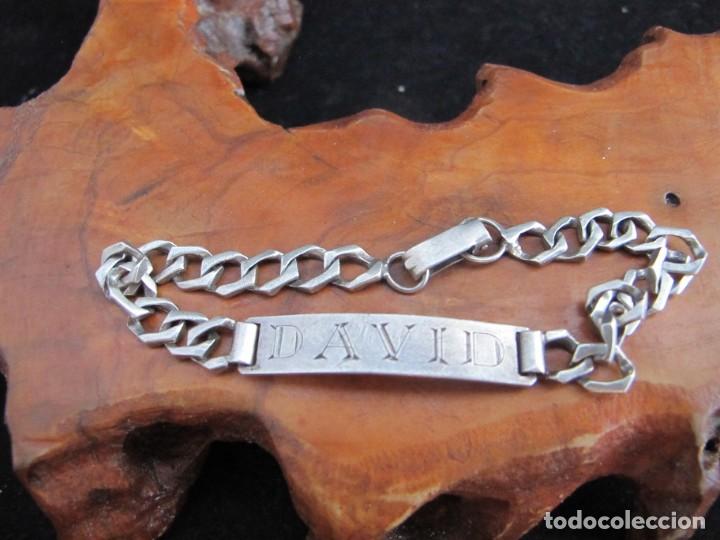 Joyeria: Pulsera esclava en plata de ley. David. 10 gramos - Foto 1