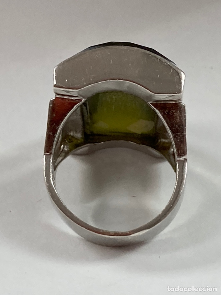 Joyeria: Sortija de plata con citrino central/S51 - Foto 3