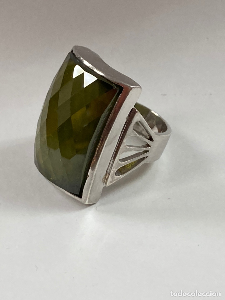 Joyeria: Sortija de plata con citrino central/S51 - Foto 6