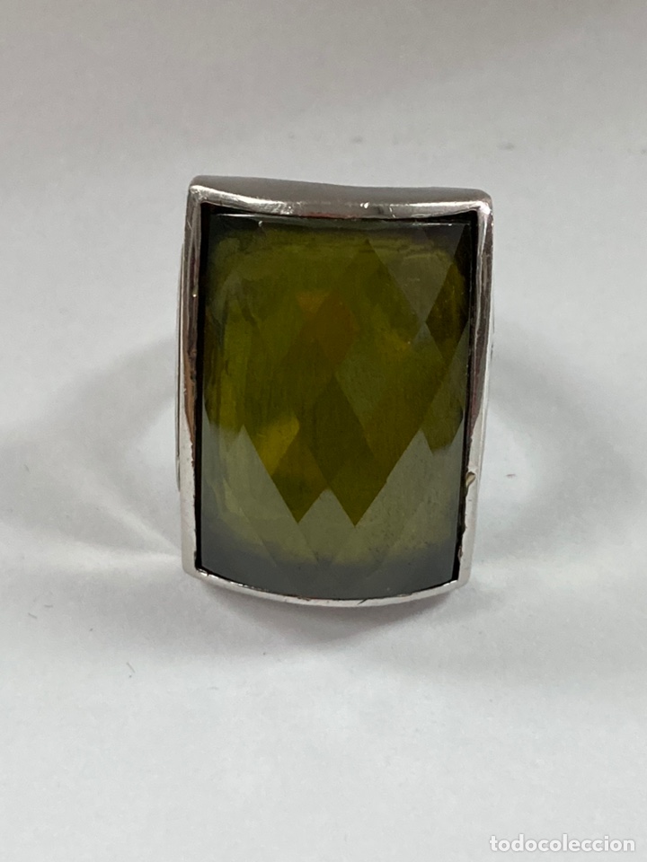 Joyeria: Sortija de plata con citrino central/S51 - Foto 1