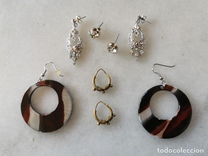 Joyeria: LOTE DE 4 PARES DE PENDIENTES - Foto 1
